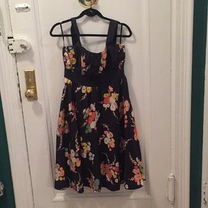 Anthropologie Silk Floral Dress